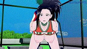 Himiko Toga and Momo Yaoyorozu in intense My Hero Academia hentai