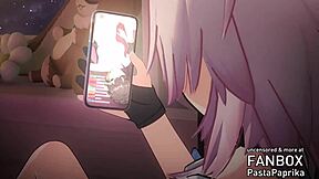 3D animated hentai with a hot cumshot