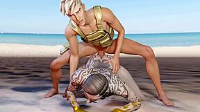 Gay sex on the beach with hot ass fucking scenes
