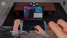 3D animated cartoon with big-boobed girls and clothes-ripping scenes