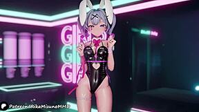 Ibuki's sexy dance in MMD R-18.3D animation