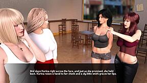 Adult visual novel with a freeloading family theme - Karina's story