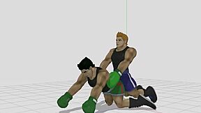 Gay boxer Little Mac gets punched and fucked hard