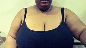 Latasha’s love for big boobs and dildo play on webcam