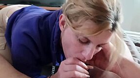 Married couple’s amateur sex tape with blow job and deep throat scene