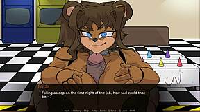 3D cartoon boobs and boobjob compilation in FNAF game