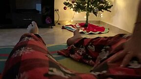 New Year's eve movie night turns into wild sex session