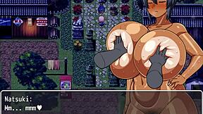 Sultry tanned Natsuki gets gang banged by a ghost