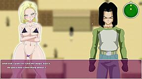 Android 18's deep pussy dragon ball sex with Trunks