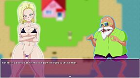 Android 18's deep pussy dragon ball sex with Trunks