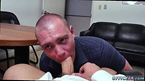 First time gay porn with locker room blowjobs and straight guys trying out their manhood