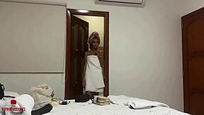 Hotel room sex with stepsister ends in disaster