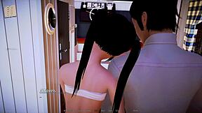 A visual novel and anime with a harem theme from Hotel 154