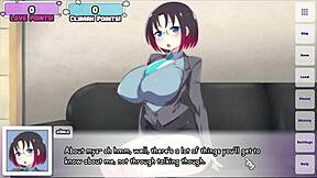 Elma parody hentai game with big titted dragon maids