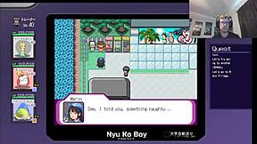 Nurse Joy's squirting session in public adds to the game