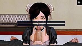 A collection of hardcore scenes from a harem hotel game