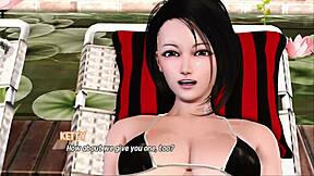 MILF trio gives Max a steamy 3D massage