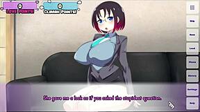 Elma parody hentai game with big titted dragon maids