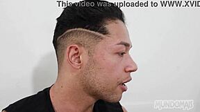 A three womanizing motorcycle enthusiast gets his friends in a group sex scene