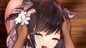 Cartoon porn with Atago from Azur Lane by LuminousArt
