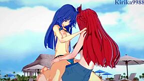 Symphogear girls in intense lesbian and futanari scenes