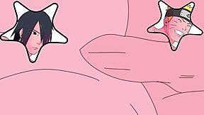 Naruto and Sasuke's forbidden love in anime porn