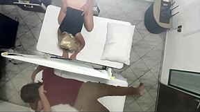 Old man's secret: watching his wife get fucked by a masseur