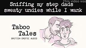 Gay erotic audio: Stepson's forbidden pleasure of sniffing stepdad's underwear