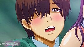 wild orgy with classmate in anime hentai style