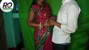 Indian bhabhi in saree gets intense anal chudai on country ranch
