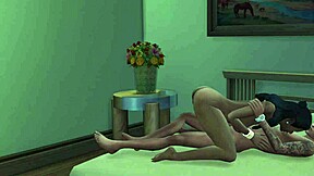 Monalisa in pink bra in hot erotic scene in a cuckold threesome