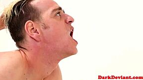 Black domina punishes sub male bitch in various positions