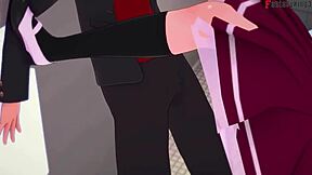 Xenovia and Issei's steamy encounter with Rias in DxD