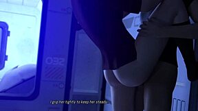 3D game of big tits redhead getting fucked standing up