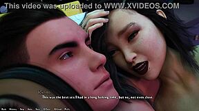 Wild sex with two girls in 3D cartoon adventure