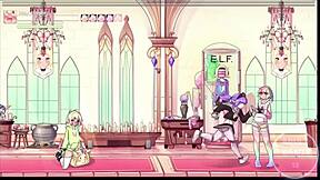 Animated hentai game with Japanese-style gameplay and Oppai features
