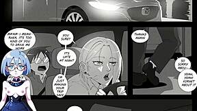 Futa and friends have fun in a visual novel