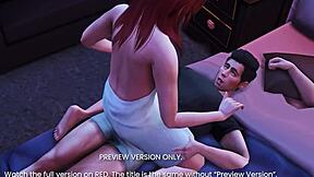 3D porn video of forbidden family fun with godmother