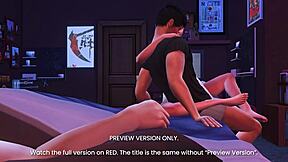 3D porn video of forbidden family fun with godmother