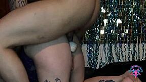 Big ass amateur MILF enjoys interracial sex and toys