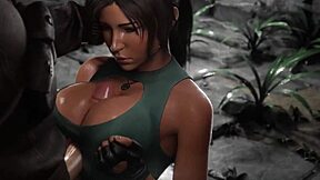 Animated 3D video compilation of Lara Croft's adventures