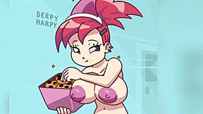 Compilation of the best hentai with Frankie's big boobs in animated porn