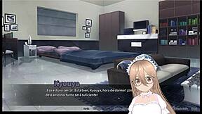 Commented gameplay of Otoko orgy at Maid boy Manor in Spanish