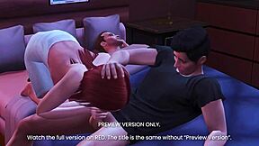 3D porn video of forbidden family fun with godmother