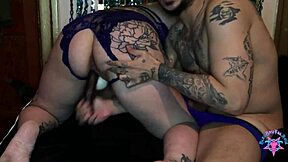 Big ass amateur MILF enjoys interracial sex and toys