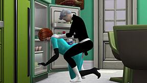 Danny Phantom gets it on with his mom in The Sims 4