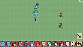Cute girls team up to take down the slime king in this 3D anime-style game with BDSM elements
