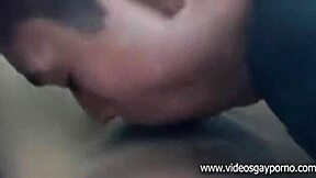 A hot gay porn scene with a steamy blowjob in Boquete