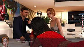 3D animated sex with secretary in hentai-style cartoon