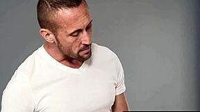 Step-daddy goes all the way in with his big cock in a bareback anal scene